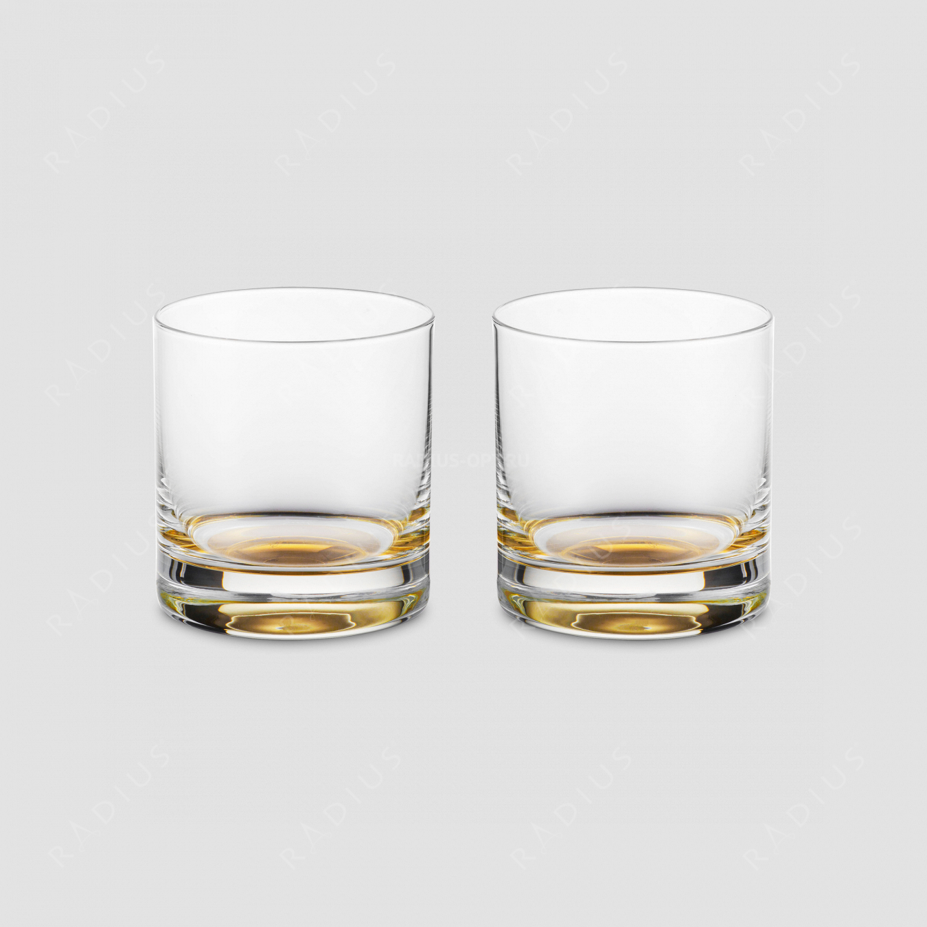 Набор из 2-х стаканов для виски, объем 400 мл, материал - бессвинцовый хрусталь, золото, серия Gentleman, EISCH, Германия