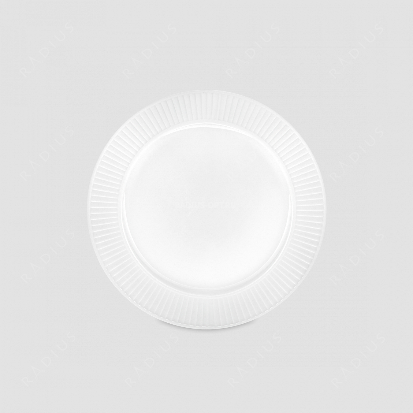Тарелка обеденная, 24 см, фарфор, белый, серия Plisse, PILLIVUYT, Франция