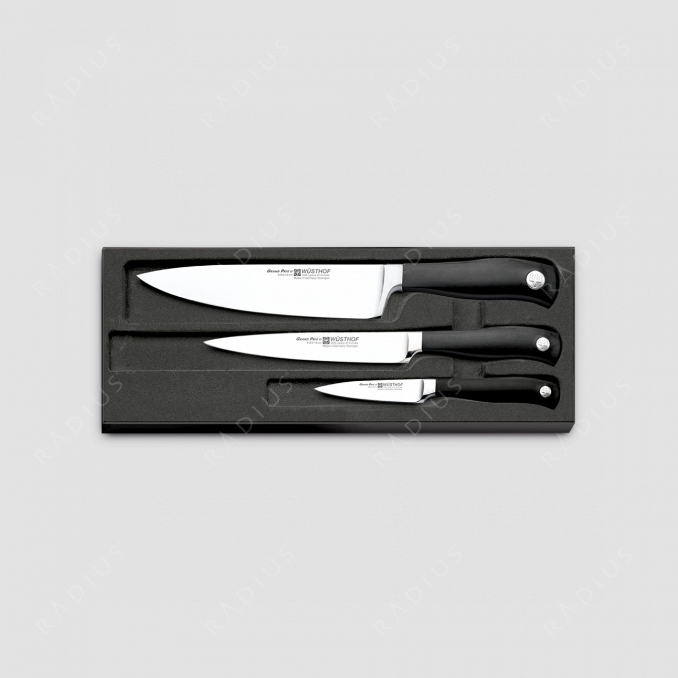 Набор кухонных ножей 3 предмета, серия Grand Prix II, WUESTHOF, Золинген, Германия