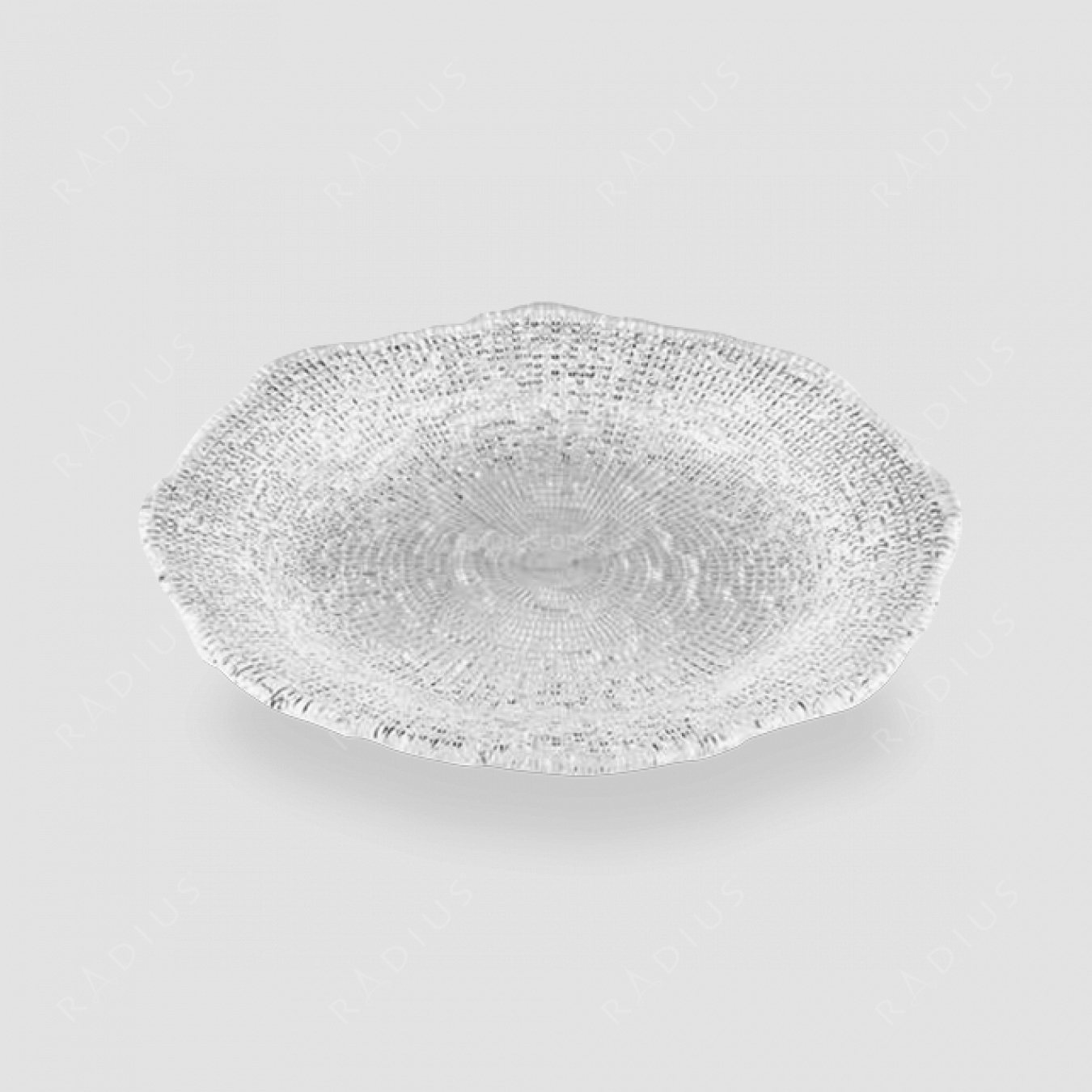 Тарелка десертная 18 см, прозрачная, серия Diamante, IVV, Италия