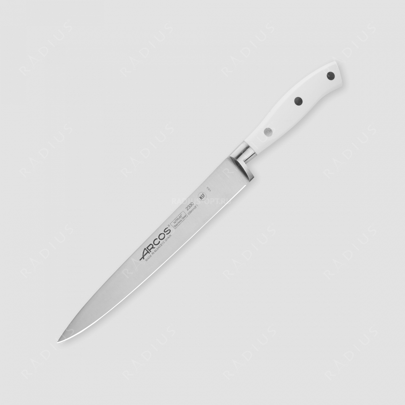 Нож кухонный для нарезки мяса 20 см, серия Riviera Blanca, ARCOS, Испания