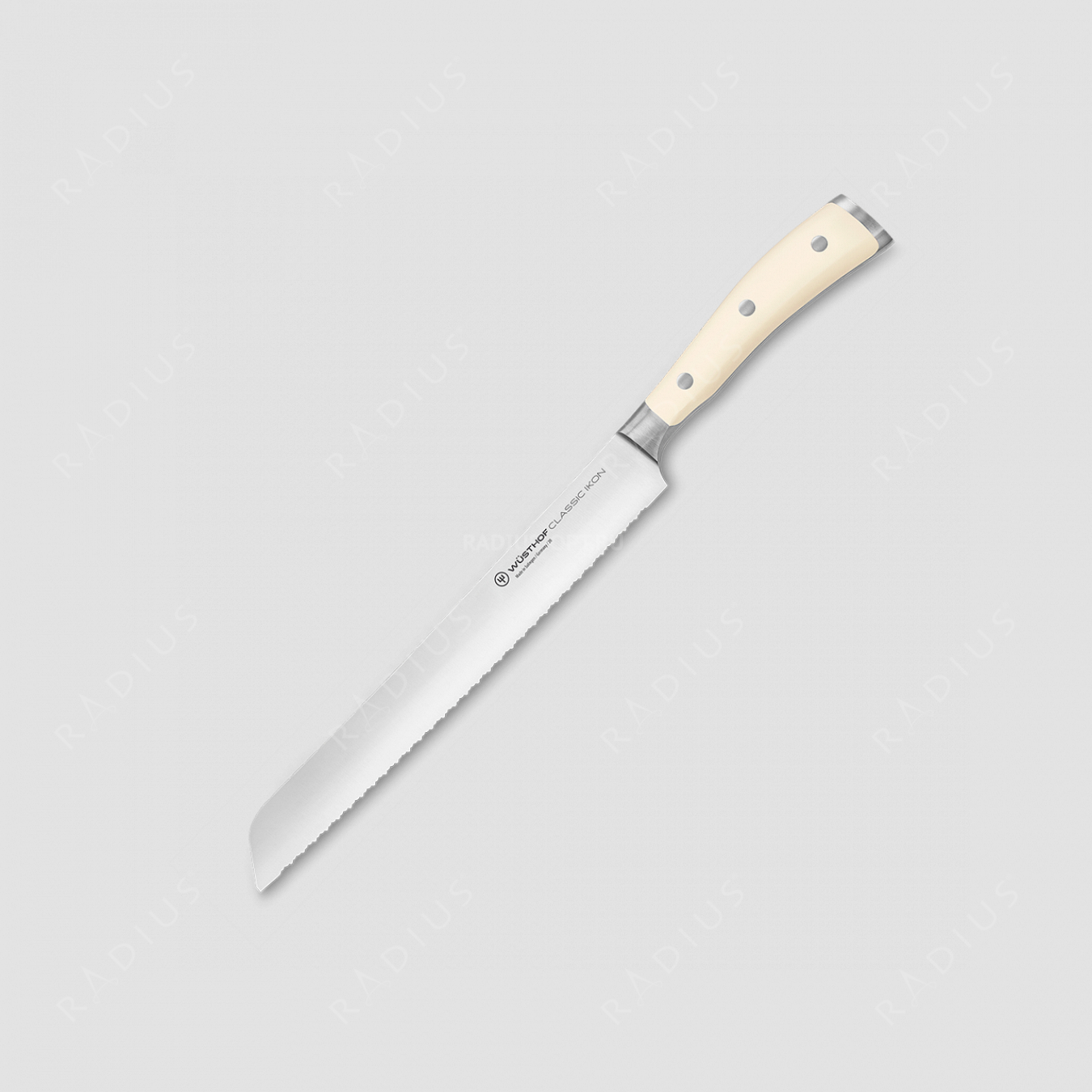 Нож кухонный для хлеба 23 см, серия Ikon Cream White, WUESTHOF, Золинген, Германия
