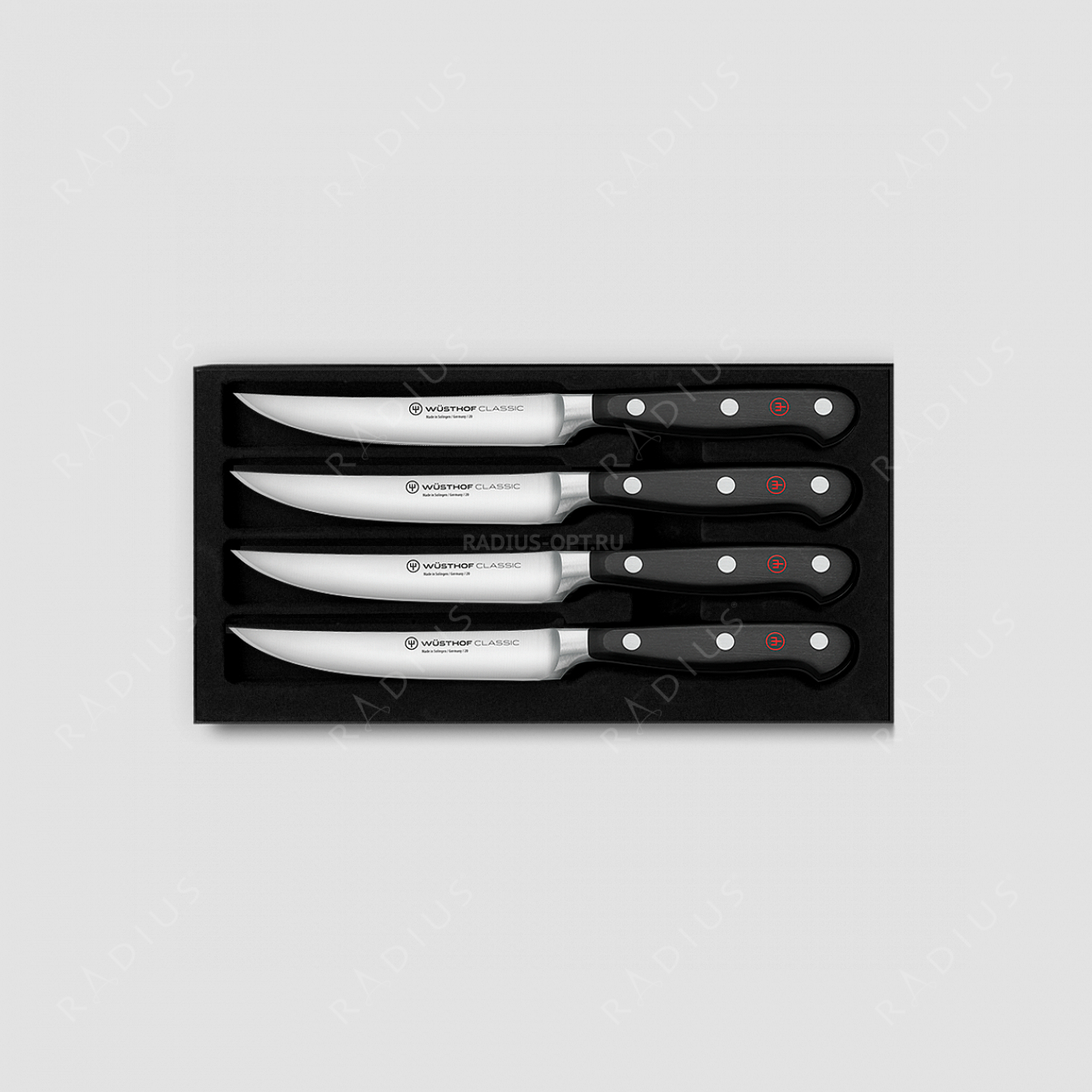 Набор кухонных ножей для стейка 4 штуки, серия Classic, WUESTHOF, Золинген, Германия