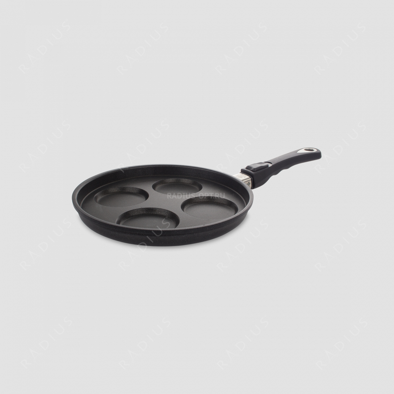 Сковорода для оладий, алюмин. с антипр.покр., 26 см, съемная ручка, серия Frying Pans, AMT, Германия