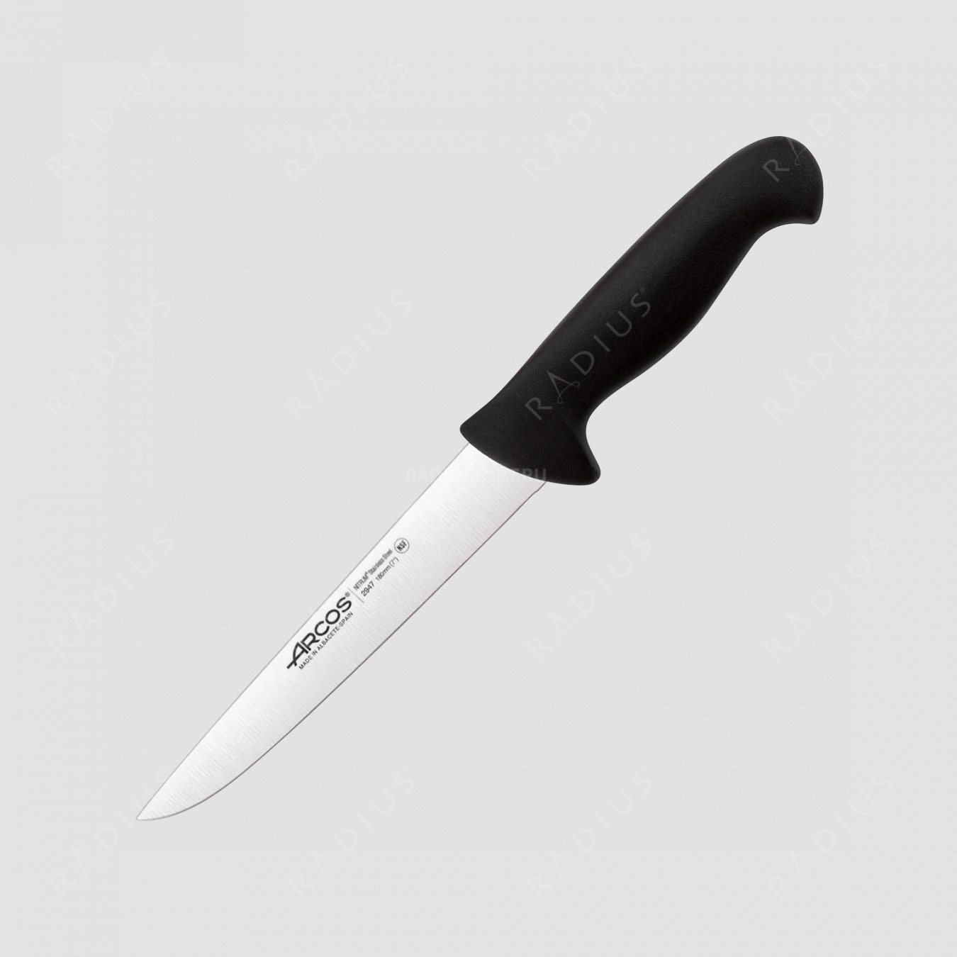 Нож кухонный для мяса 18 см, рукоять - черная, серия 2900, ARCOS, Испания