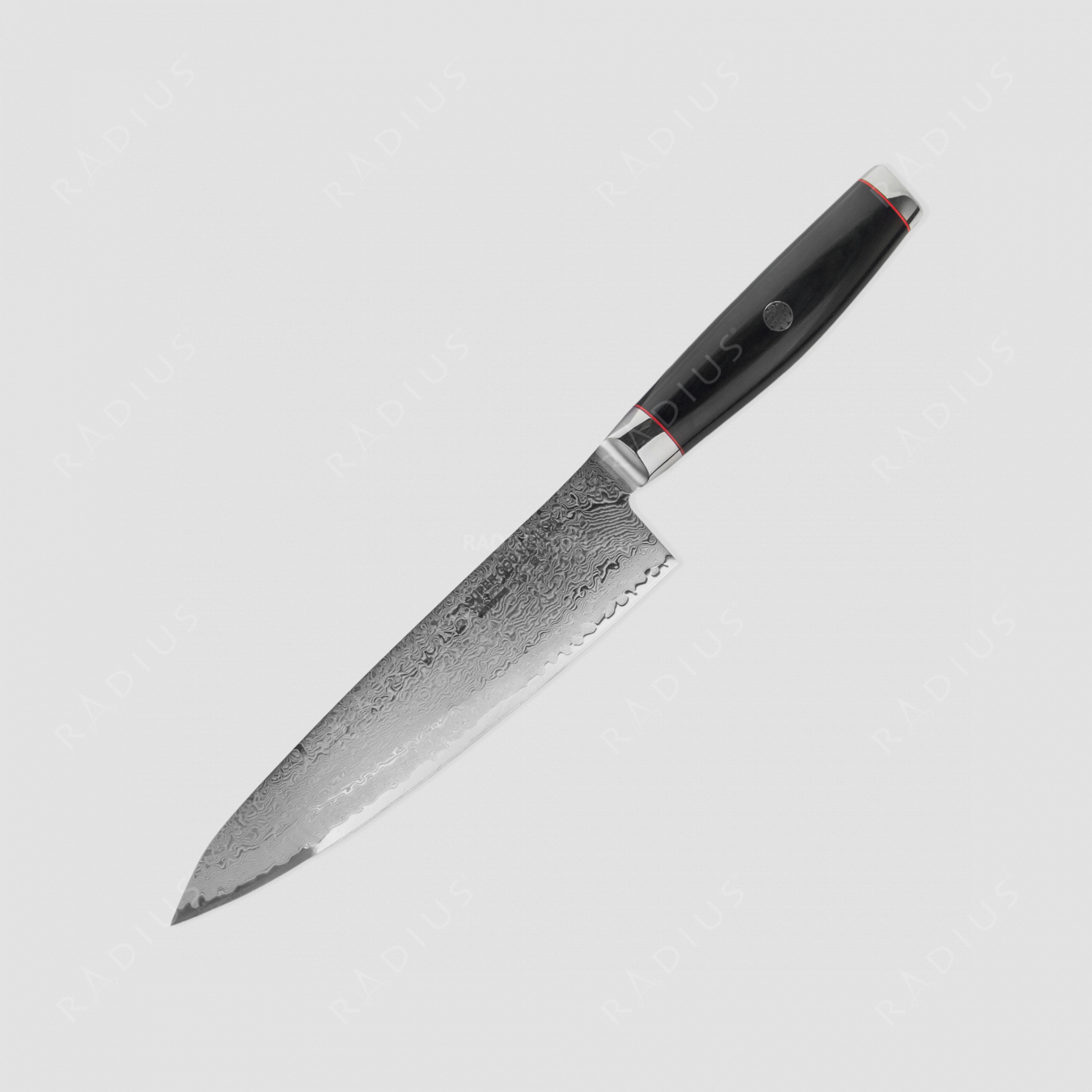 Поварской кухонный нож 20 см, «Gyuto», дамасская сталь, серия Ypsilon, YAXELL, Япония