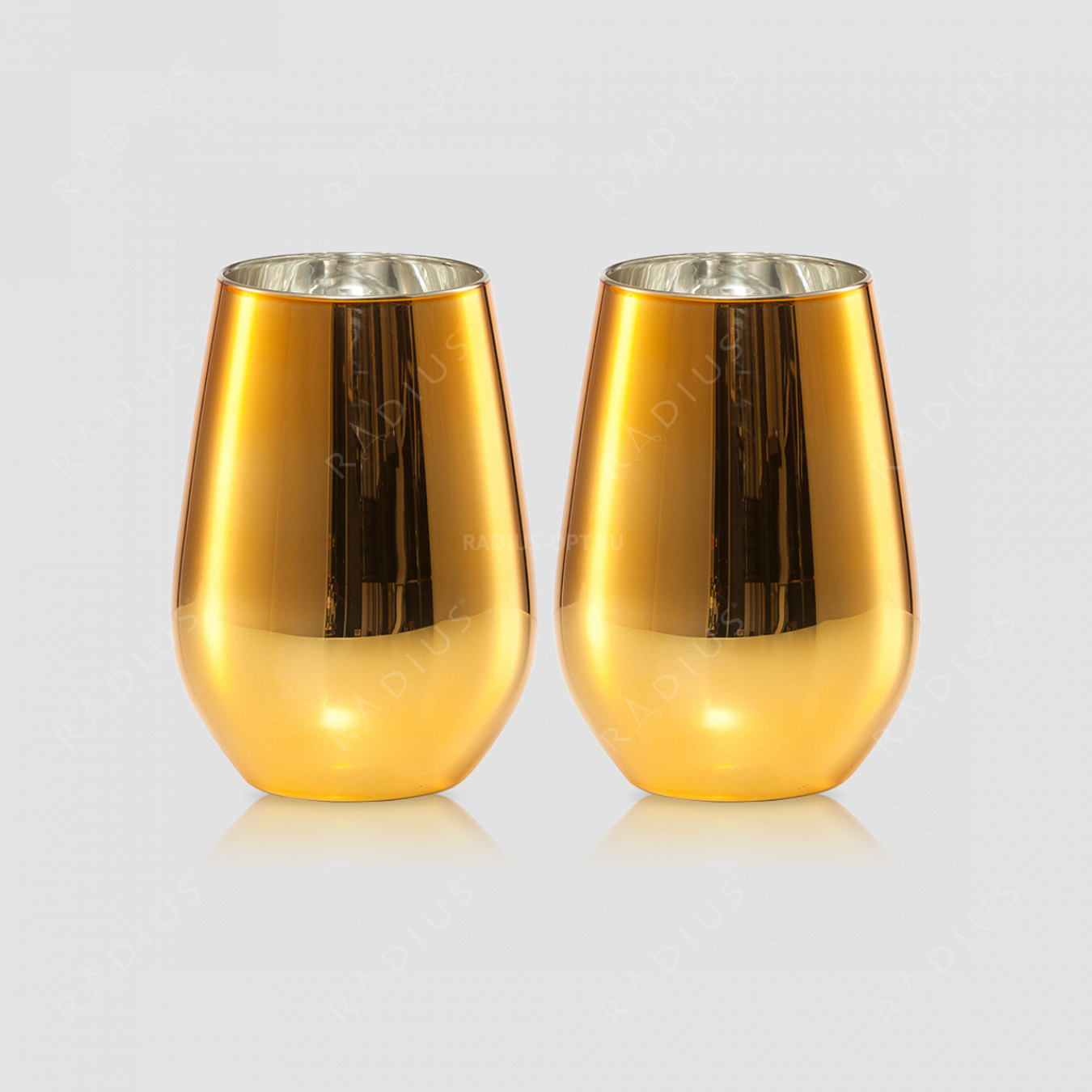 Набор стаканов для воды 397 мл, h 11,4 см, d 8,1 см, цвет золотой, 2 штуки, серия Vina Shine, SCHOTT ZWIESEL, Германия