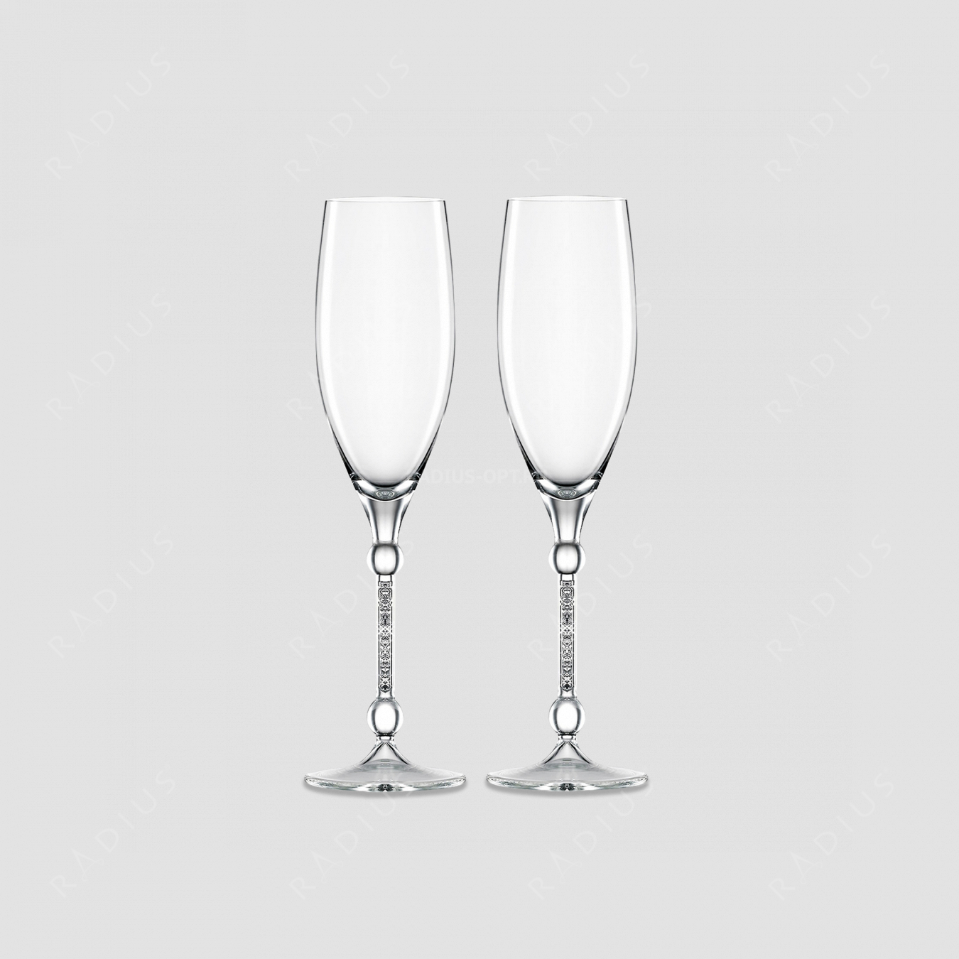 Набор из 2-х бокалов для шампанского, объем 280 мл, материал - бессвинцовый хрусталь, серия 10 Carat, EISCH, Германия