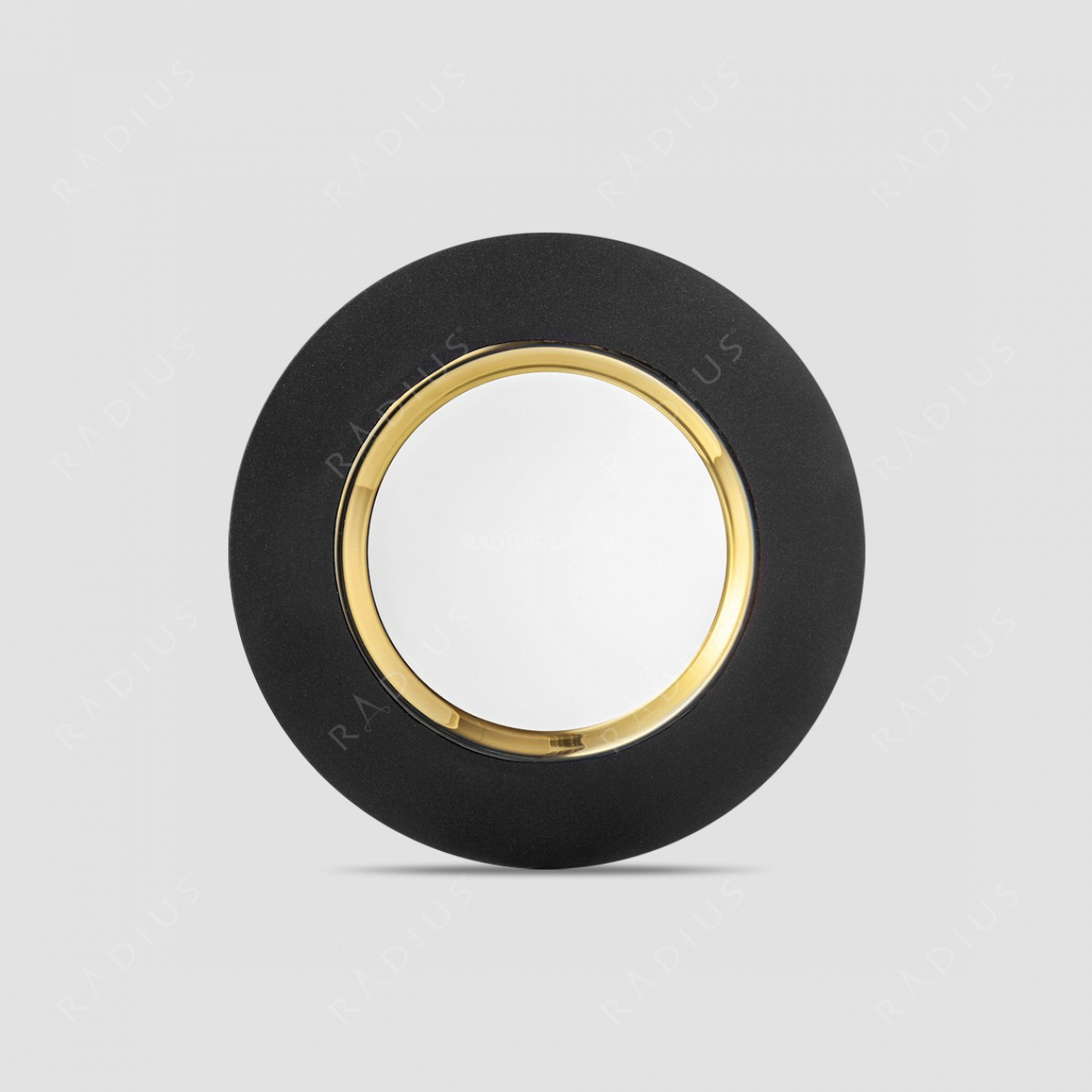 Тарелка Gold, диаметр: 25 см, материал: бессвинцовый хрусталь, цвет: черный/золото, серия Cosmo, EISCH, Германия