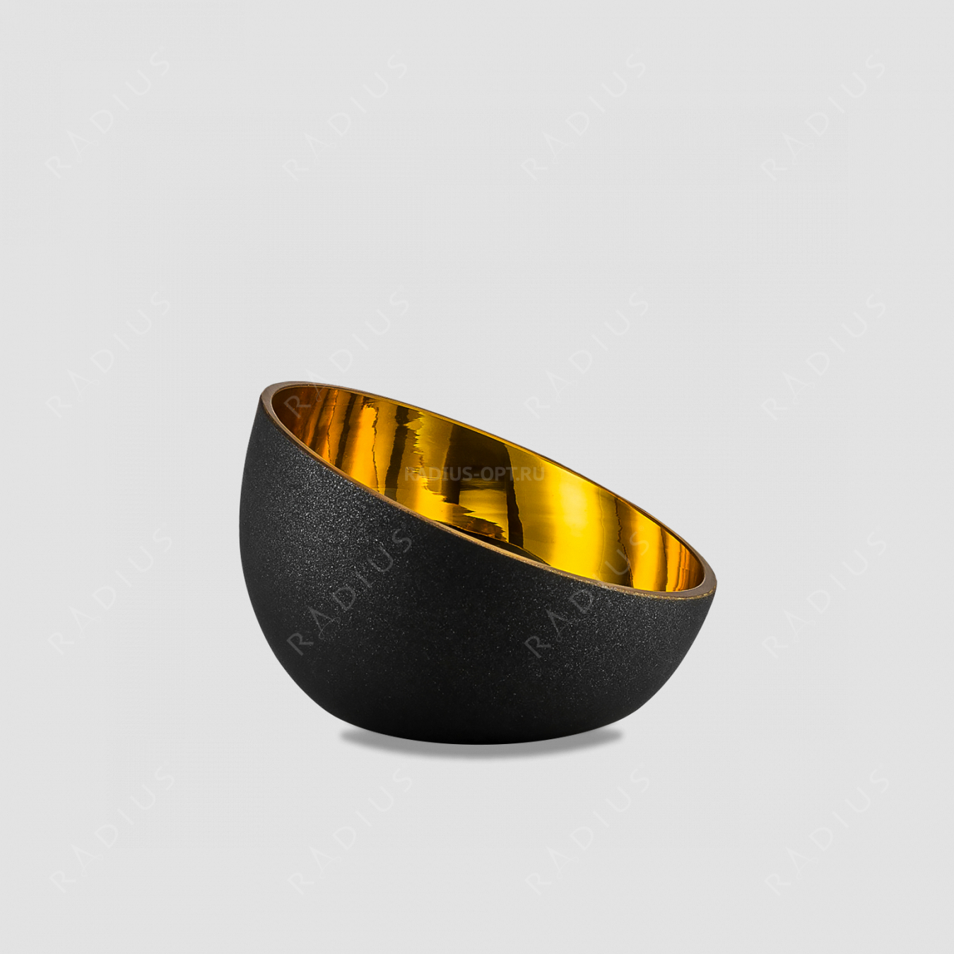 Чаша глубокая Gold, диаметр: 12 см, материал: бессвинцовый хрусталь, цвет: черный/золото, серия Cosmo, EISCH, Германия