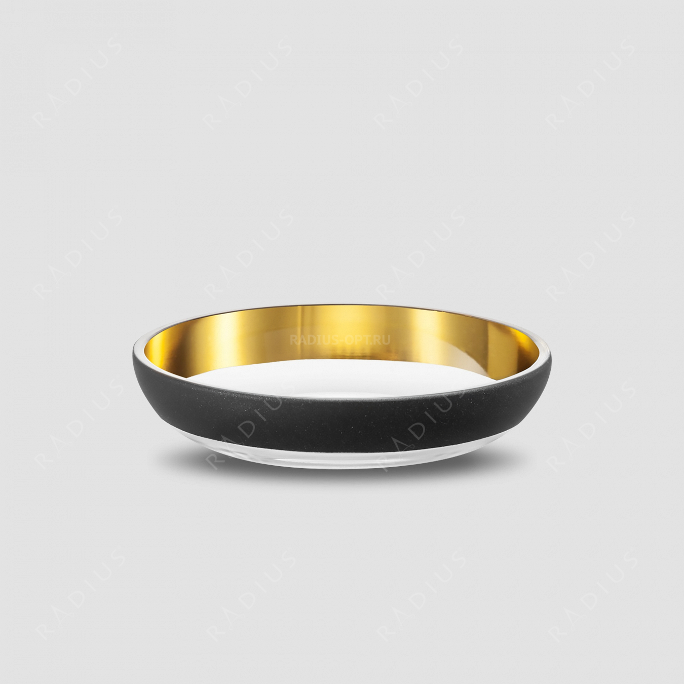 Чаша Gold, диаметр: 17 см, материал: бессвинцовый хрусталь, цвет: черный/золото, серия Cosmo, EISCH, Германия