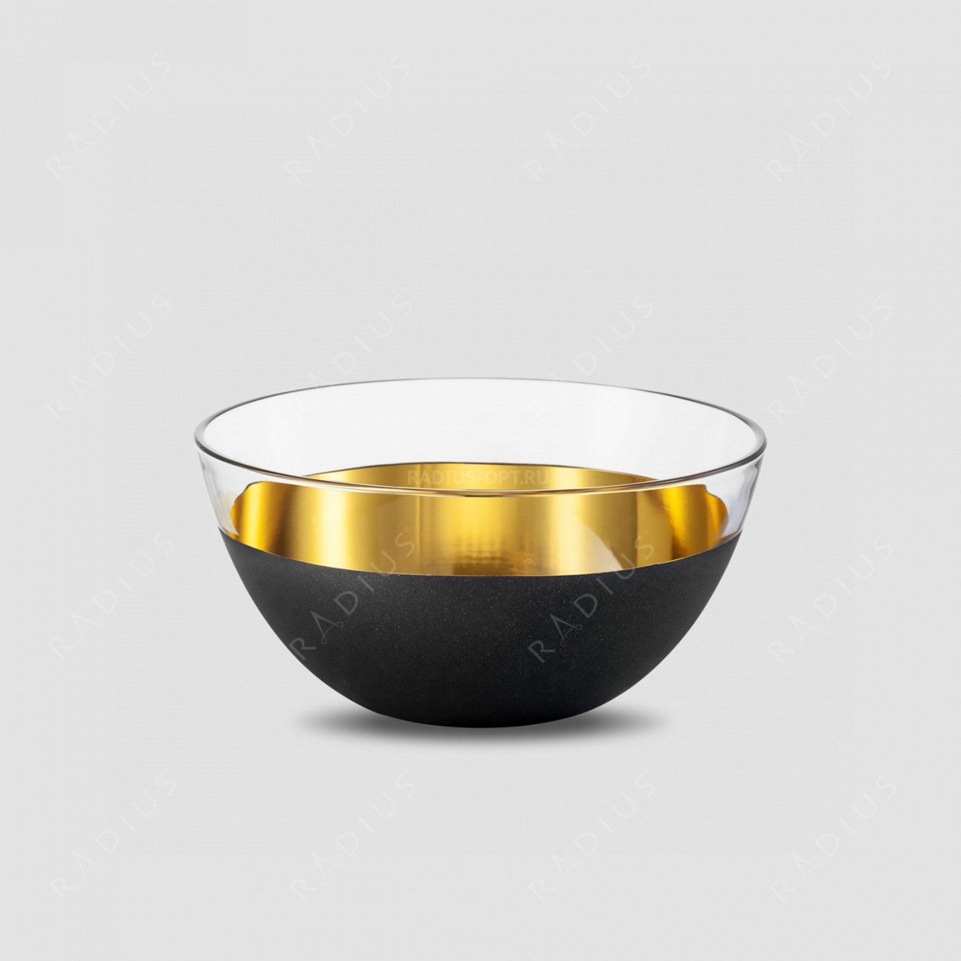 Чаша Gold, диаметр: 24 см, материал: бессвинцовый хрусталь, цвет: черный/золото, серия Cosmo, EISCH, Германия