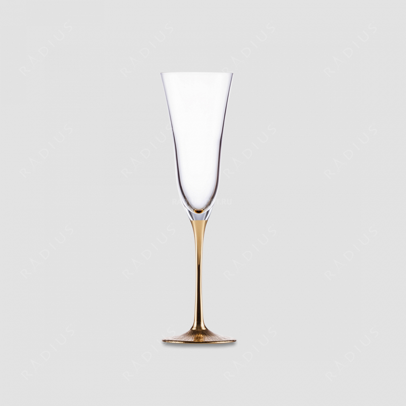 Хрустальный бокал для шампанского Gold, объем: 165 мл, материал: бессвинцовый хрусталь, цвет: прозрачный/золото, серия Ravi, EISCH, Германия