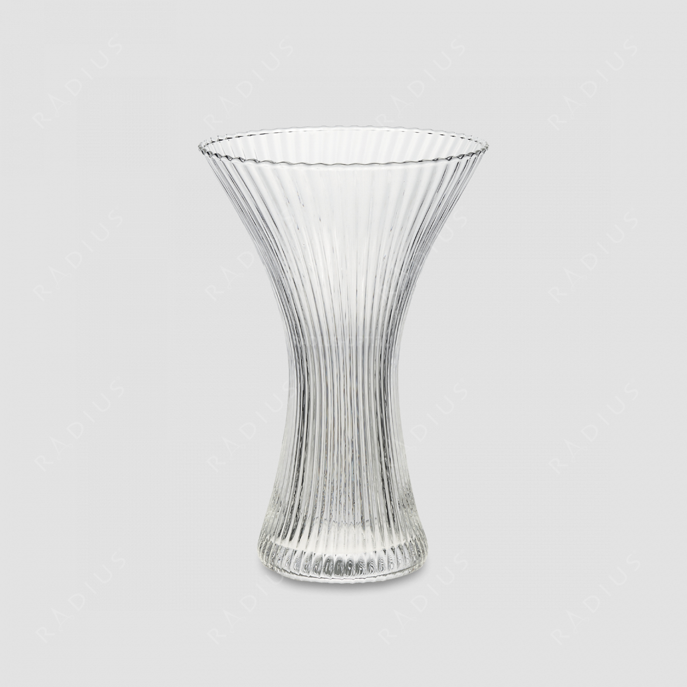 Стеклянная ваза для цветов, диаметр: 18 см, высота: 27,5 см, материал: стекло, цвет: прозрачный, серия Florenza, IVV (Italy), Италия