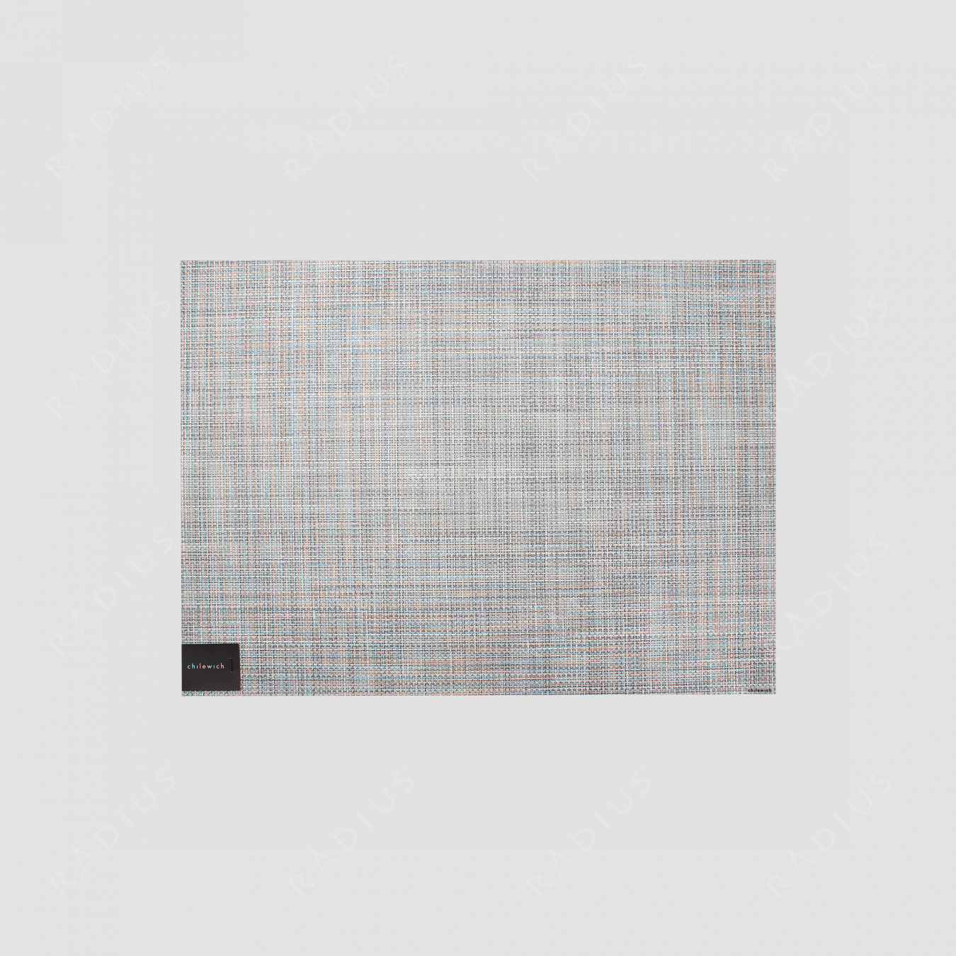 Салфетка подстановочная, жаккардовое плетение, винил, (36х48), Mist, серия Mini Basketweave, CHILEWICH, США